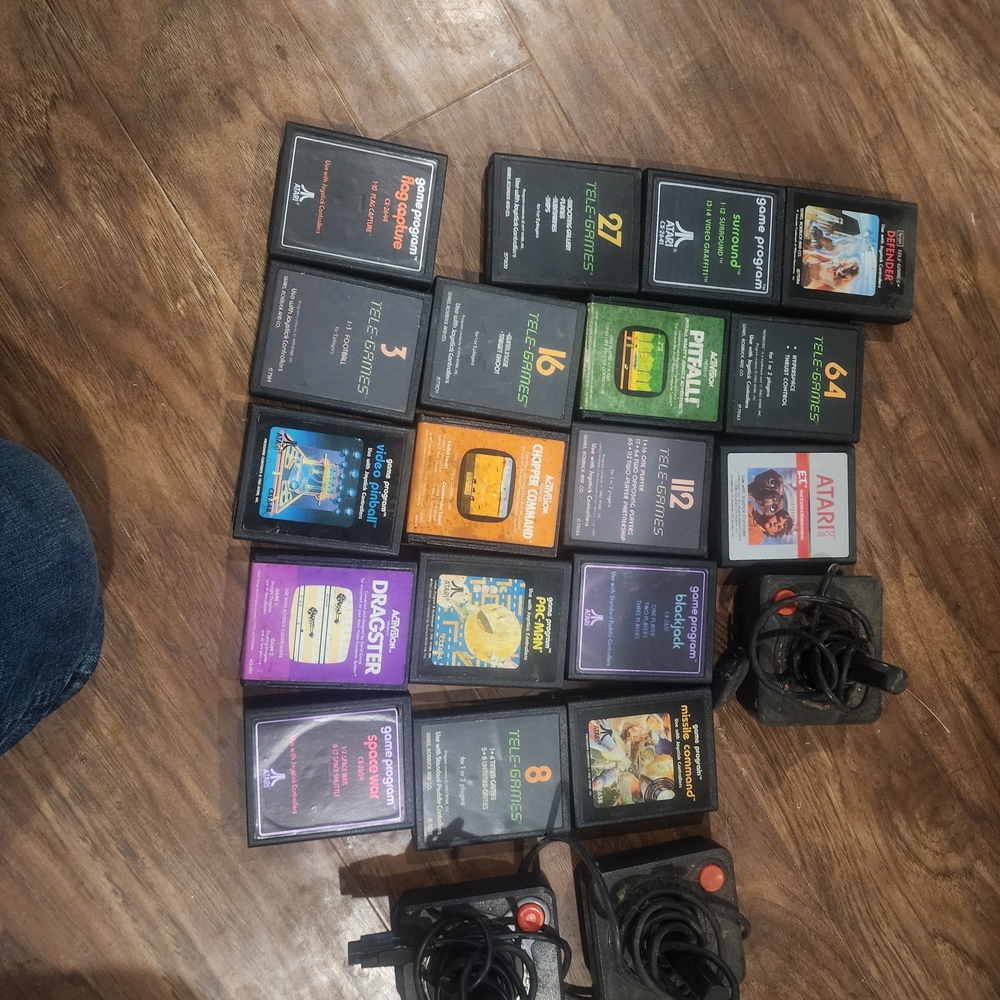 Atari Video Game Cartridge Collection - Black